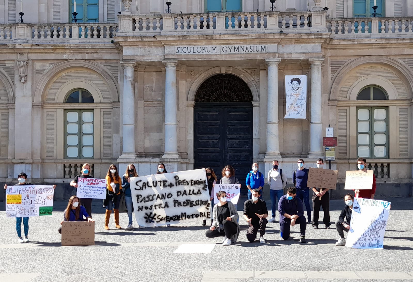 Catania. Ieri la protesta dei lavoratori dello sport