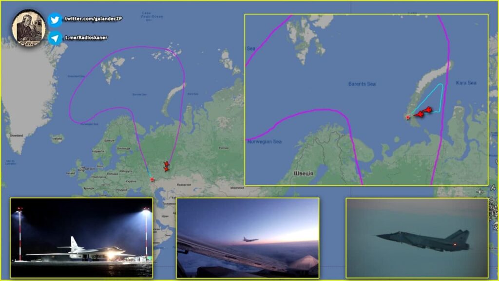 I bombardieri strategici della Russia hanno simulato un attacco nucleare sulle basi più grandi USA in Norvegia