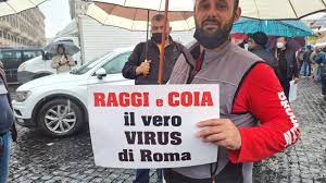 Ribolle la rabbia sociale in tutta Italia per effetto dei confinamenti e delle misure di blocco disposte dal governo del Draghi
