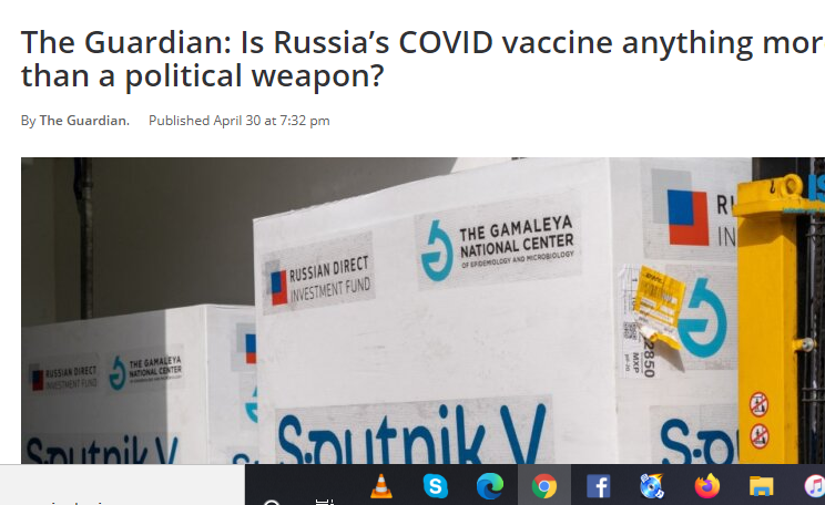 La propaganda vax anti-russa del Guardian precipita a nuovi livelli di bassezza