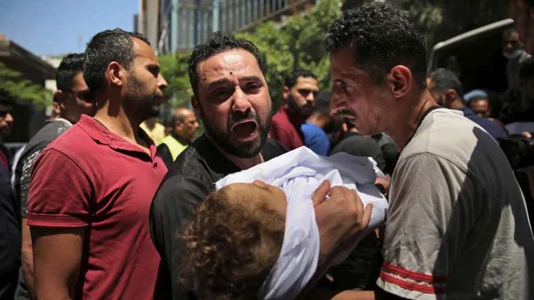bambino palestinese morto per bombardamento israeliano