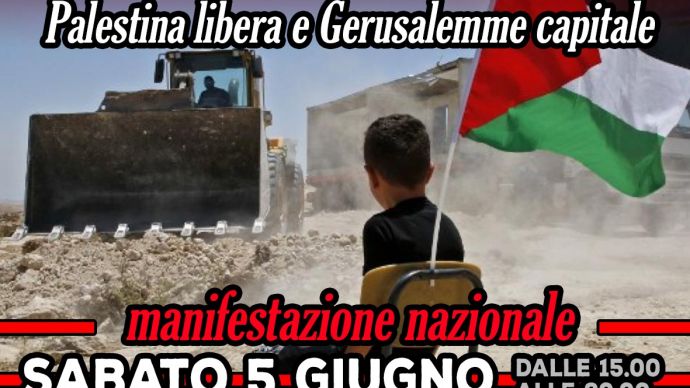 Roma, Manifestazione per la Palestina Libera e Gerusalemme Capitale