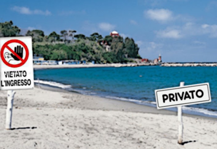 spiagge privatizzate italia