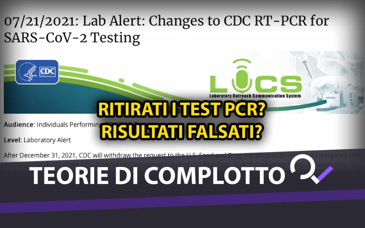 Perché il CDC sta abbandonando silenziosamente il test PCR per COVID?