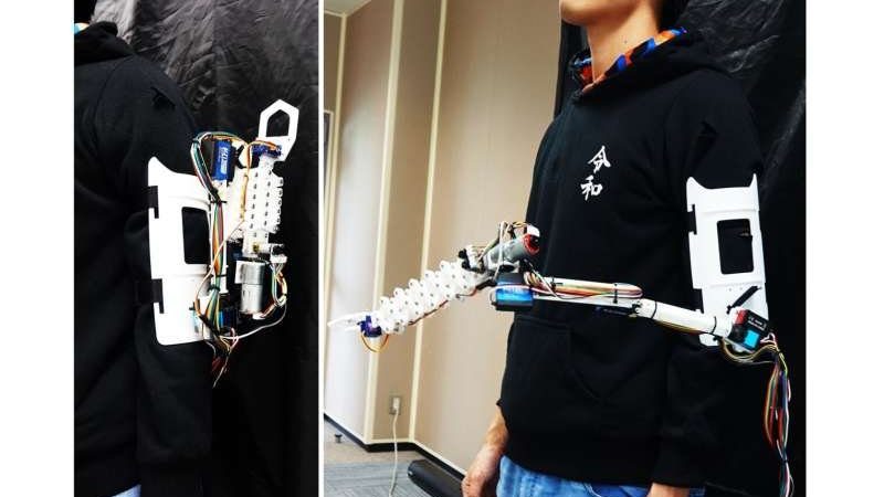 AugLimb: un arto robotico compatto per supportare le attività quotidiane