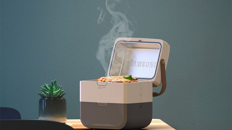 Cuisine, il concept di portavivande con il forno incorporato