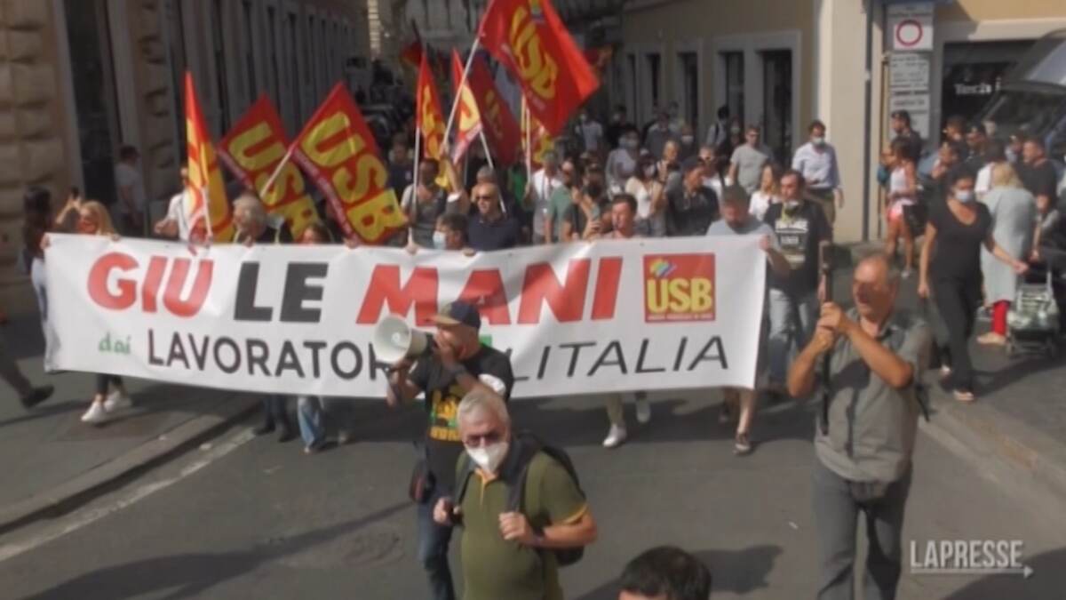 Presidio dei lavoratori Alitalia