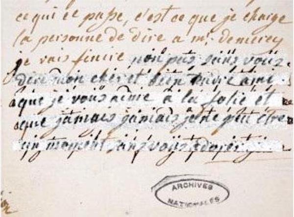Anche le lettere segrete di Maria Antonietta svelate ai raggi X