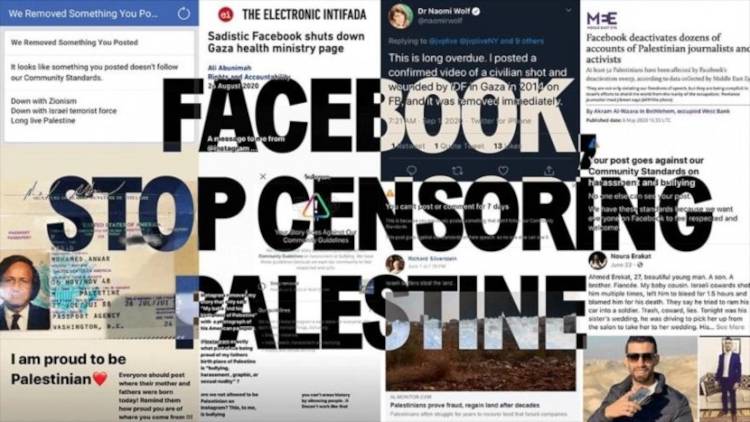 censura palestina fb
