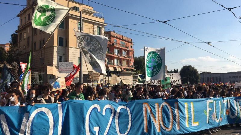 G20. La manifestazione di Roma