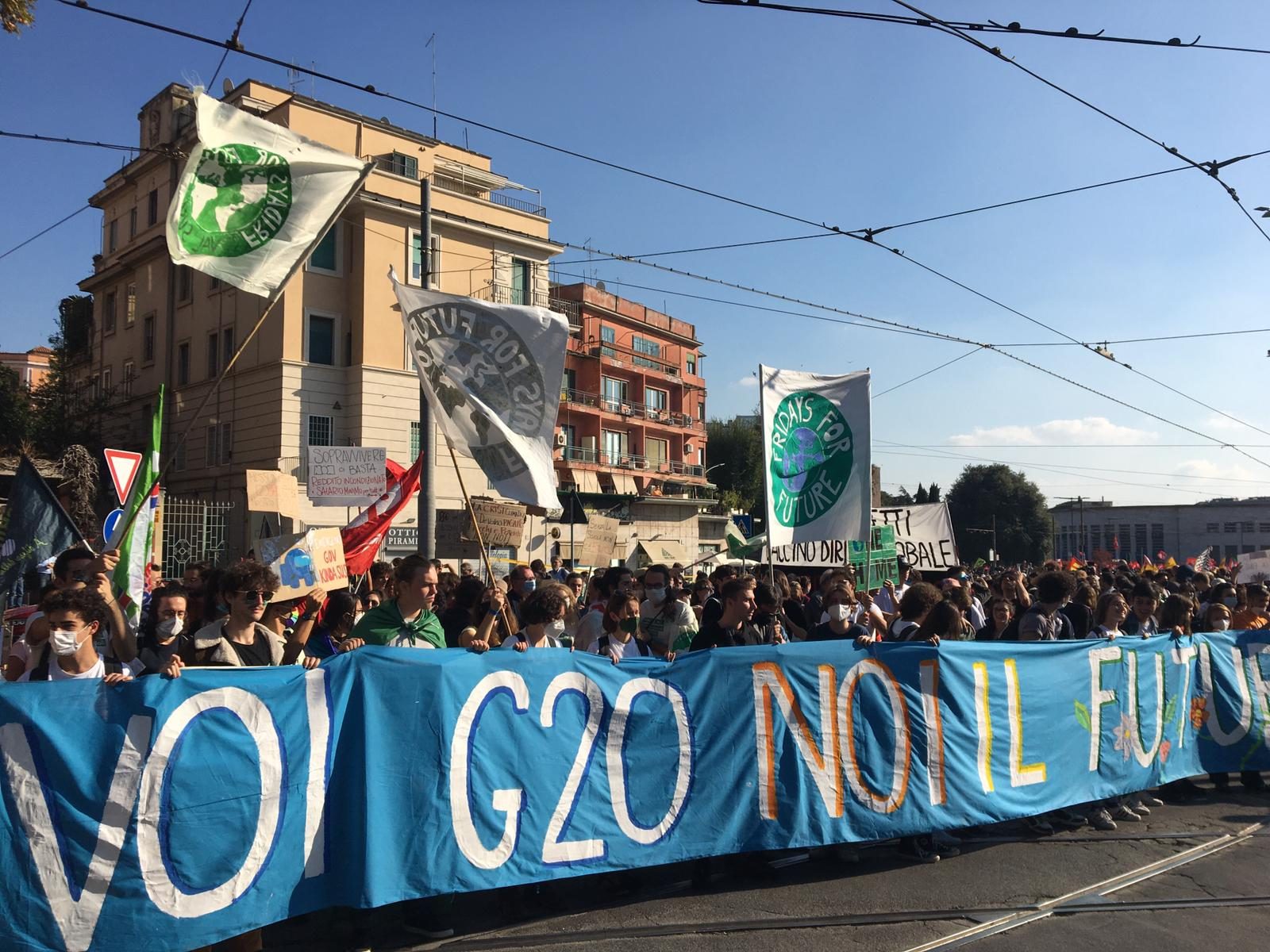 G20. La manifestazione di Roma