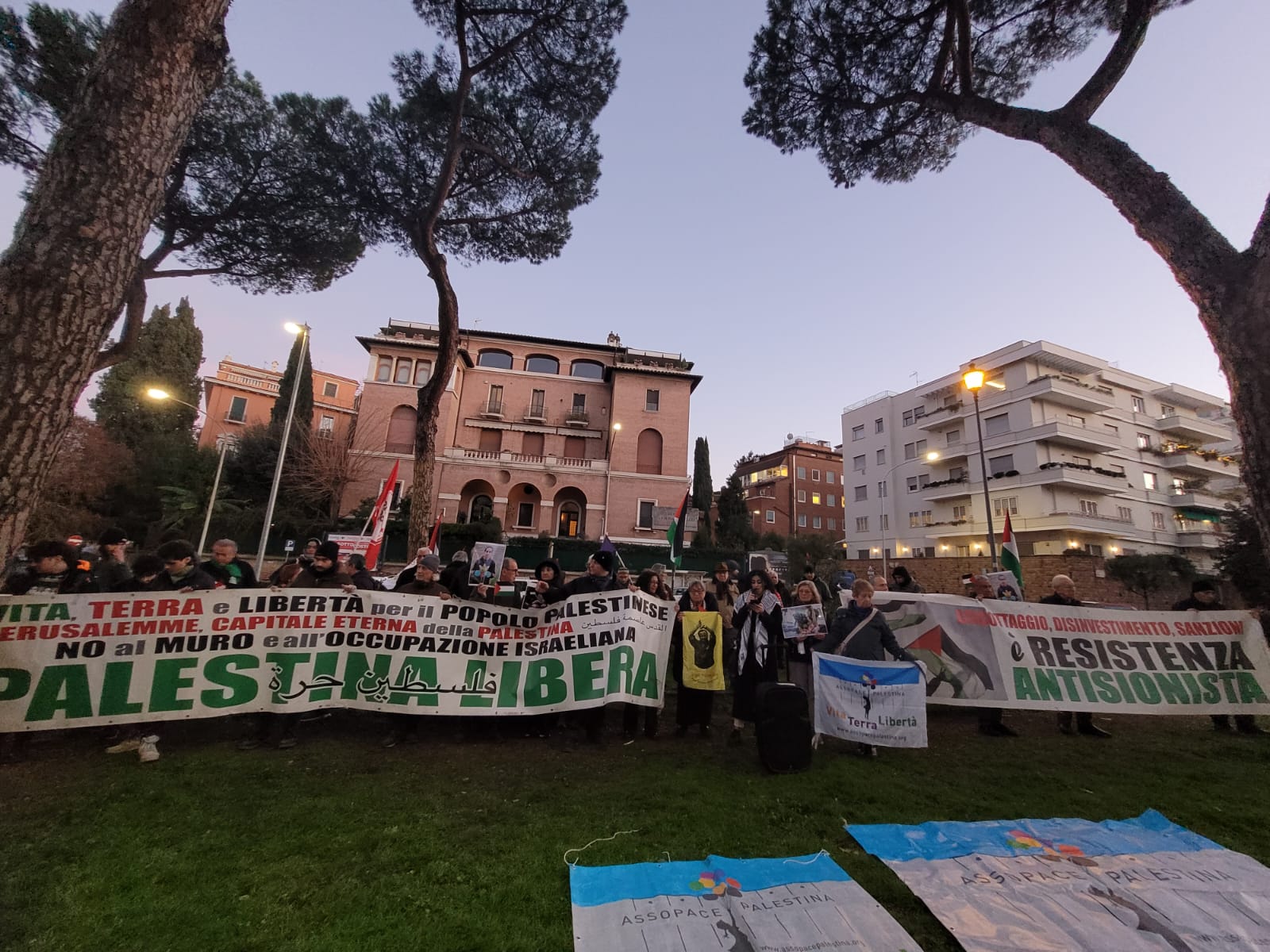 Roma. Manifestazione di solidarietà con il popolo palestinese