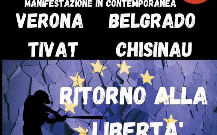31 marzo in piazza: Verona, Belgrado, Tivat e Chisinau contro la Nato e la Ue