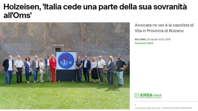 La sovranità, l’OMS e gli avvocati