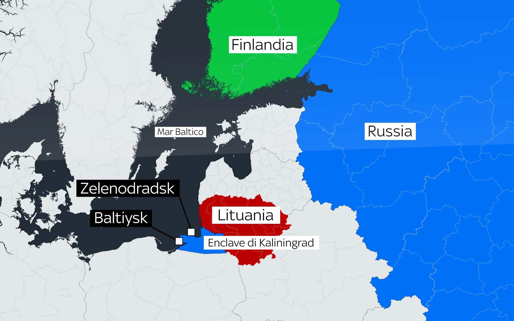 La Gran Bretagna sospinge la Finlandia a bloccare la Russia nel Baltico