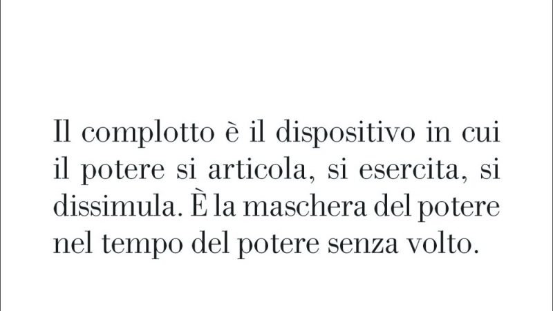 Il complotto della democrazia